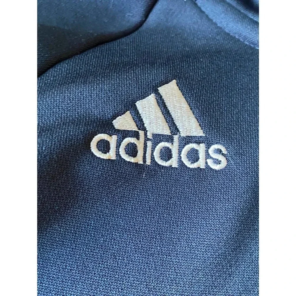 Adidas Climate Golf Pull Over Mens Long Sleeve Size Small Blue White Athletic